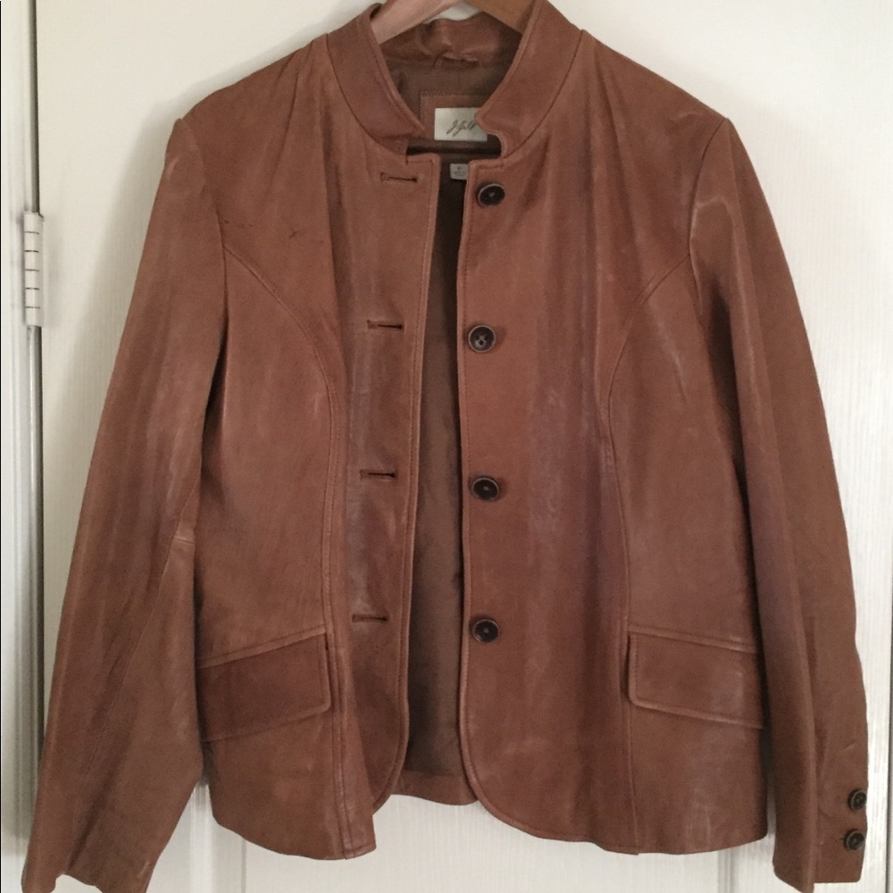 J Jill leather jacket sz M